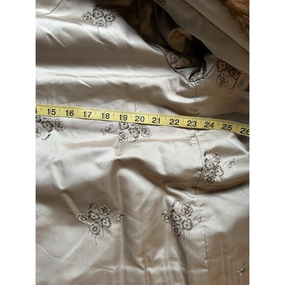 mink fur coat Size Large Collared Honey Brown Color - Picture 12 of 12